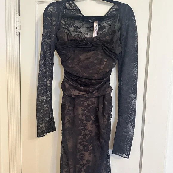 House of CB Black Lace Corset Dress - Picture 12 of 12